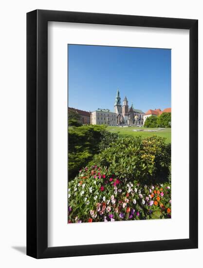 Wawel Hill Castle and Cathedral, UNESCO World Heritage Site, Krakow, Malopolska, Poland, Europe-Christian Kober-Framed Photographic Print