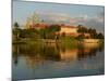 Wawel Hill with Royal Castle and Cathedral, Vistula River, Krakow, Poland-David Barnes-Mounted Photographic Print