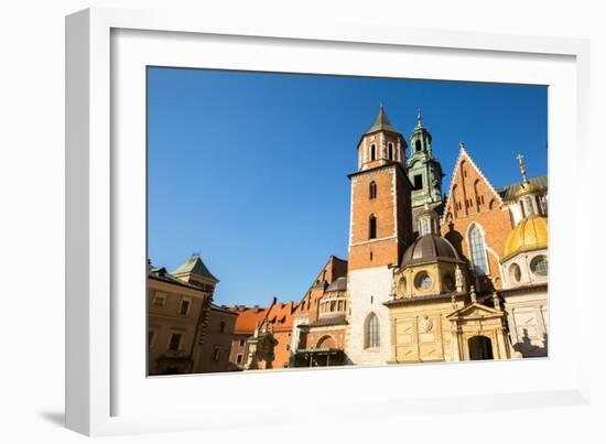 Wawel in Krakow, Poland.-De Visu-Framed Photographic Print