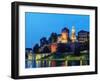 Wawel Royal Castle and Vistula River at twilight, Cracow, Lesser Poland Voivodeship, Poland, Europe-Karol Kozlowski-Framed Photographic Print