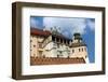 Wawel Royal in Cracow in Poland on Blue Sky Background-mychadre77-Framed Photographic Print