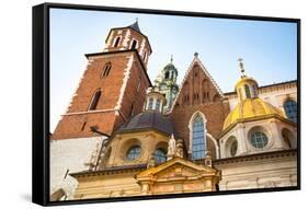 Wawel Royal Palace in Krakow, Poland.-De Visu-Framed Stretched Canvas