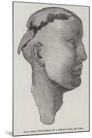 Wax Head Discovered in a Roman Tomb, at Cuma-null-Mounted Giclee Print