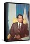 Wax Rendition of Richard Nixon-null-Framed Stretched Canvas