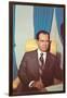 Wax Rendition of Richard Nixon-null-Framed Art Print