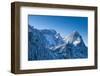 Waxenstein, Hšllental, Winter, Mountaineering, Aerial Shot-Frank Fleischmann-Framed Photographic Print