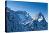 Waxenstein, Hšllental, Winter, Mountaineering, Aerial Shot-Frank Fleischmann-Stretched Canvas