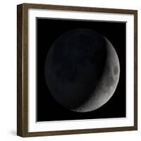 Waxing Crescent Moon-Stocktrek Images-Framed Photographic Print