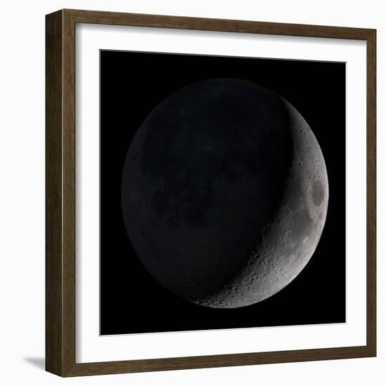 Waxing Crescent Moon-Stocktrek Images-Framed Photographic Print