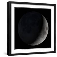 Waxing Crescent Moon-Stocktrek Images-Framed Photographic Print