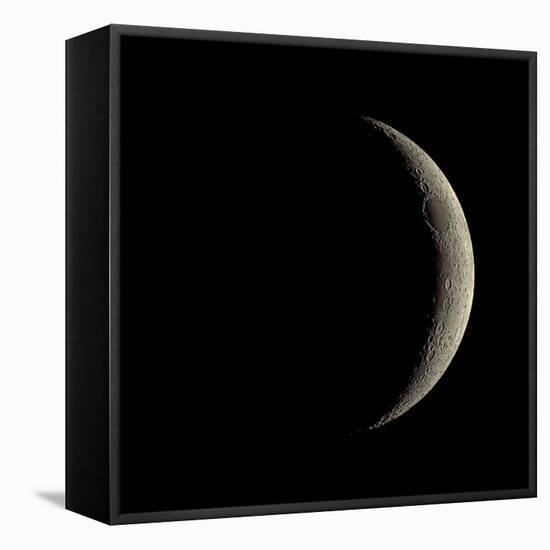 Waxing Crescent Moon-Eckhard Slawik-Framed Stretched Canvas