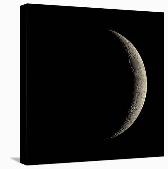 Waxing Crescent Moon-Eckhard Slawik-Stretched Canvas