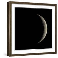 Waxing Crescent Moon-Eckhard Slawik-Framed Premium Photographic Print