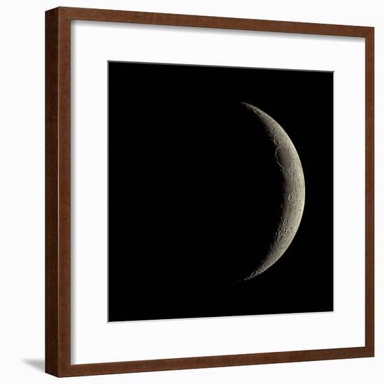 Waxing Crescent Moon-Eckhard Slawik-Framed Premium Photographic Print