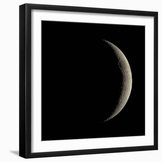 Waxing Crescent Moon-Eckhard Slawik-Framed Premium Photographic Print