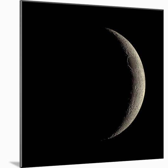 Waxing Crescent Moon-Eckhard Slawik-Mounted Premium Photographic Print