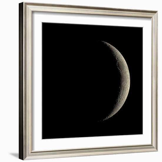 Waxing Crescent Moon-Eckhard Slawik-Framed Premium Photographic Print