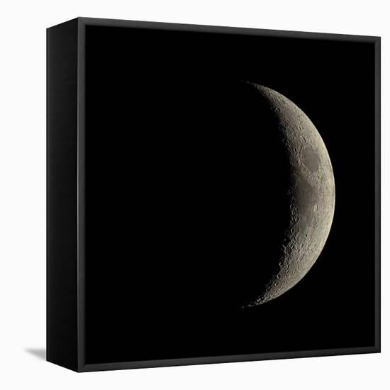 Waxing Crescent Moon-Eckhard Slawik-Framed Stretched Canvas