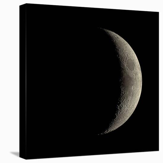 Waxing Crescent Moon-Eckhard Slawik-Stretched Canvas