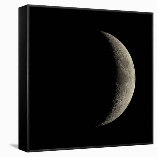 Waxing Crescent Moon-Eckhard Slawik-Framed Stretched Canvas