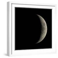 Waxing Crescent Moon-Eckhard Slawik-Framed Premium Photographic Print