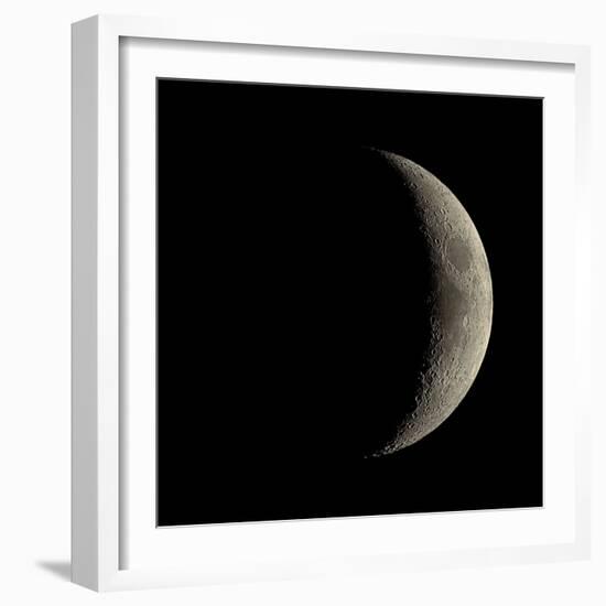 Waxing Crescent Moon-Eckhard Slawik-Framed Premium Photographic Print