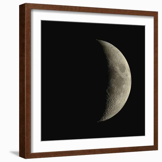 Waxing Crescent Moon-Eckhard Slawik-Framed Premium Photographic Print