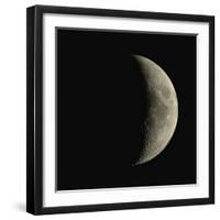 Waxing Crescent Moon-Eckhard Slawik-Framed Premium Photographic Print