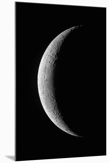 Waxing crescent Moon-null-Mounted Photographic Print