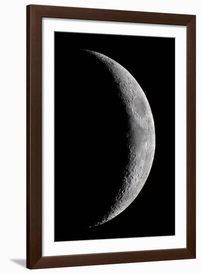 Waxing Crescent Moon-John Sanford-Framed Photographic Print