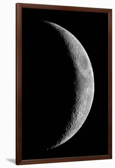 Waxing Crescent Moon-John Sanford-Framed Photographic Print