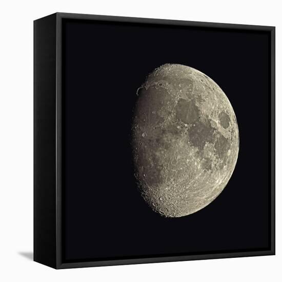 Waxing Gibbous Moon-Eckhard Slawik-Framed Stretched Canvas