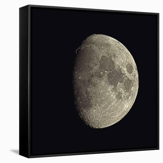 Waxing Gibbous Moon-Eckhard Slawik-Framed Stretched Canvas