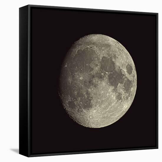 Waxing Gibbous Moon-Eckhard Slawik-Framed Stretched Canvas