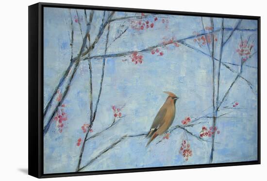 Waxwing, 2013-Ruth Addinall-Framed Stretched Canvas