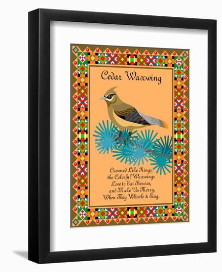 Waxwing Quilt-Mark Frost-Framed Giclee Print