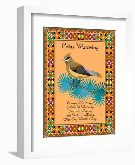 Waxwing Quilt-Mark Frost-Framed Giclee Print