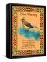 Waxwing Quilt-Mark Frost-Framed Stretched Canvas