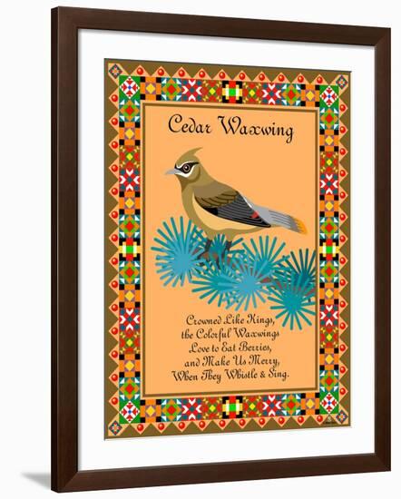 Waxwing Quilt-Mark Frost-Framed Giclee Print