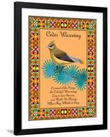 Waxwing Quilt-Mark Frost-Framed Giclee Print