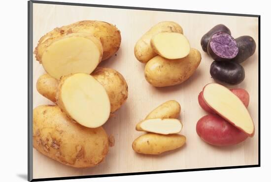Waxy and Floury Potatoes, Truffle Potatoes and Red Potatoes-Eising Studio - Food Photo and Video-Mounted Photographic Print