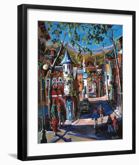 Way Back After School-Josée Miller-Framed Art Print