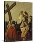 Way of the Cross, Station X - Christ Stripped of His Garments-Giandomenico Tiepolo-Stretched Canvas