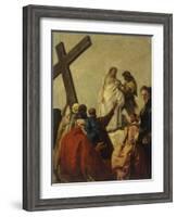 Way of the Cross, Station X - Christ Stripped of His Garments-Giandomenico Tiepolo-Framed Art Print