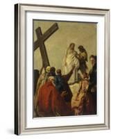 Way of the Cross, Station X - Christ Stripped of His Garments-Giandomenico Tiepolo-Framed Art Print