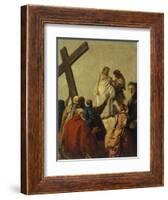 Way of the Cross, Station X - Christ Stripped of His Garments-Giandomenico Tiepolo-Framed Art Print