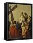 Way of the Cross, Station X - Christ Stripped of His Garments-Giandomenico Tiepolo-Framed Stretched Canvas