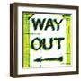 Way Out, London-Tosh-Framed Art Print