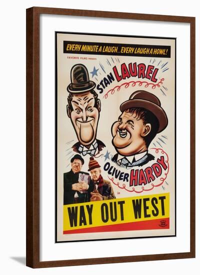 Way Out West, 1937-null-Framed Giclee Print