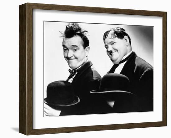 Way Out West, Stan Laurel, Oliver Hardy, 1937-null-Framed Photo